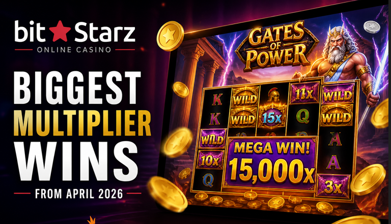 Biggest Slot Wins of April 2026: Massive Multipliers Hit at BitStarz