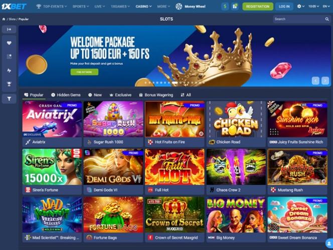 Homepage1XBET Casino
